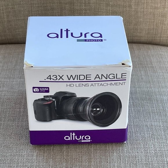 Altura Camera Lens MC HD 0.43X Wide Angle Lens 52mm Compatible with all Brand - Picture 7 of 12